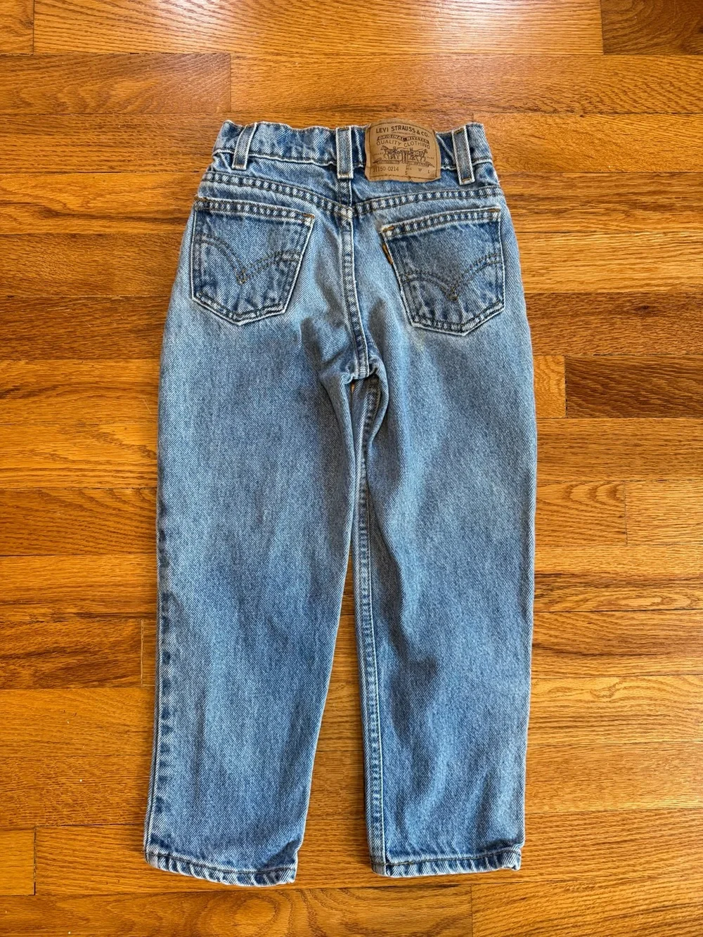 Vintage 80s 90s Levi’s Jeans, Orange Tab Pants (Kids Youth Size 5) 31150-0214